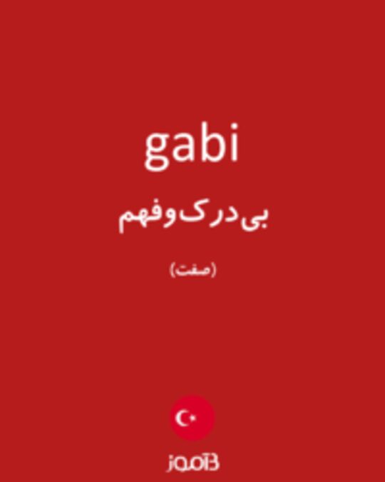  تصویر gabi - دیکشنری انگلیسی بیاموز