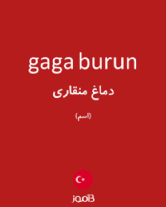  تصویر gaga burun - دیکشنری انگلیسی بیاموز