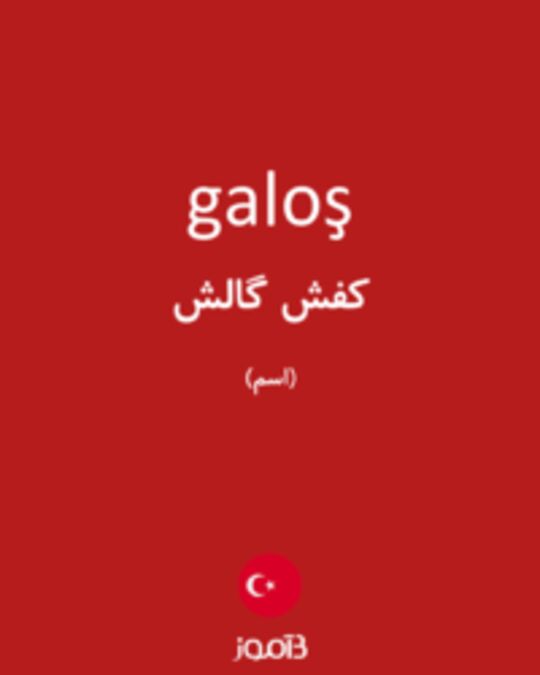  تصویر galoş - دیکشنری انگلیسی بیاموز