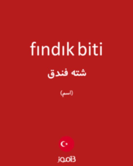  تصویر fındık biti - دیکشنری انگلیسی بیاموز