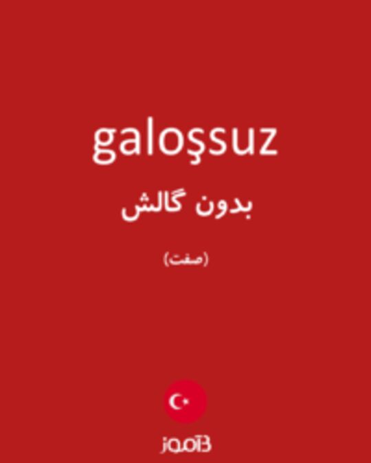  تصویر galoşsuz - دیکشنری انگلیسی بیاموز