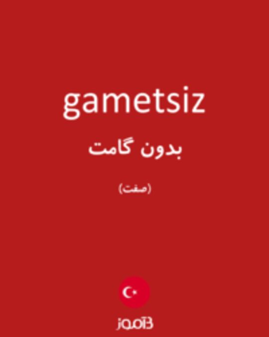  تصویر gametsiz - دیکشنری انگلیسی بیاموز