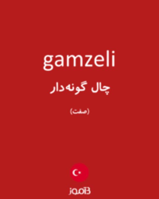  تصویر gamzeli - دیکشنری انگلیسی بیاموز