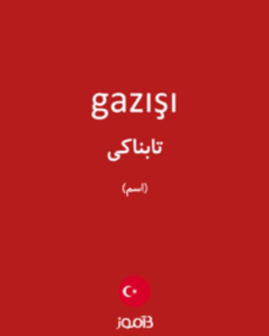  تصویر gazışı - دیکشنری انگلیسی بیاموز