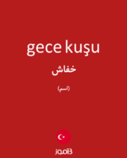  تصویر gece kuşu - دیکشنری انگلیسی بیاموز