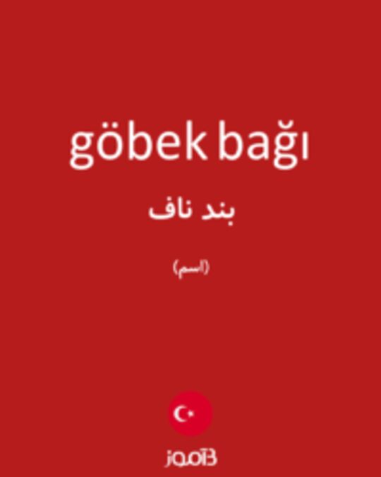  تصویر göbek bağı - دیکشنری انگلیسی بیاموز