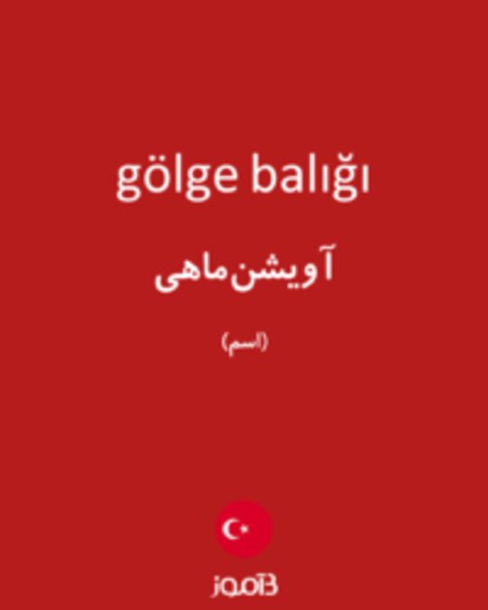  تصویر gölge balığı - دیکشنری انگلیسی بیاموز