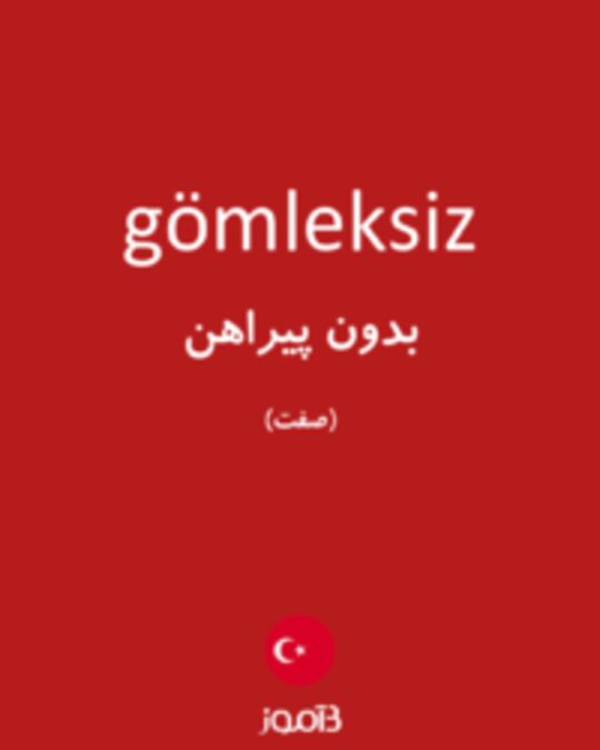  تصویر gömleksiz - دیکشنری انگلیسی بیاموز