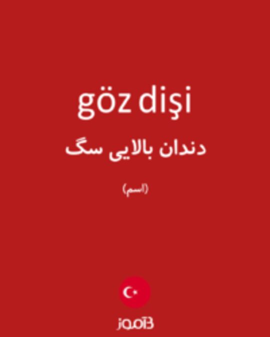  تصویر göz dişi - دیکشنری انگلیسی بیاموز