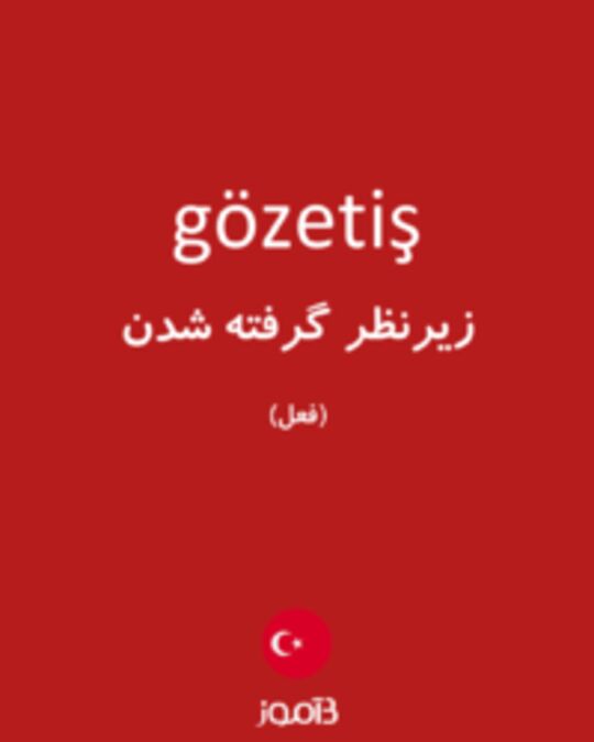  تصویر gözetiş - دیکشنری انگلیسی بیاموز