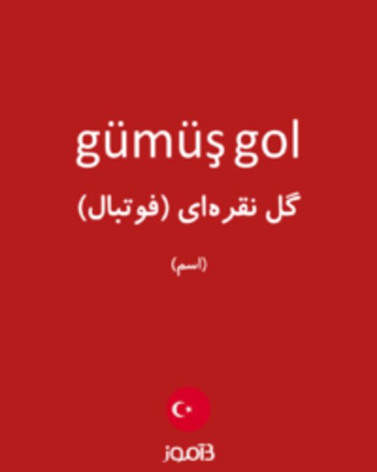  تصویر gümüş gol - دیکشنری انگلیسی بیاموز