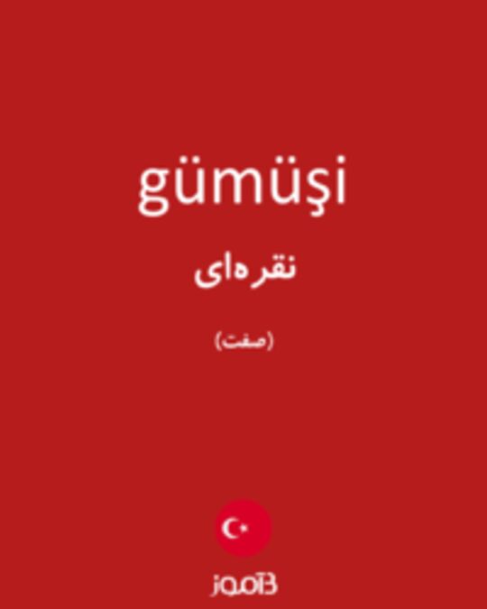  تصویر gümüşi - دیکشنری انگلیسی بیاموز