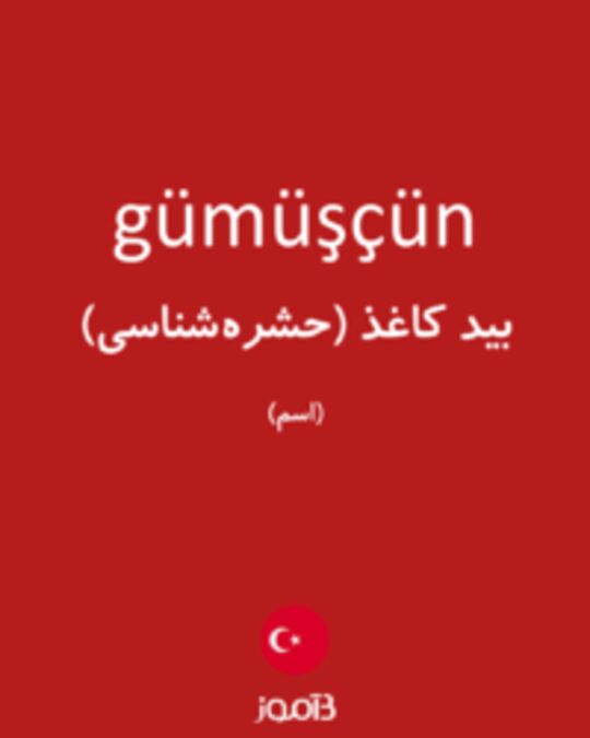  تصویر gümüşçün - دیکشنری انگلیسی بیاموز