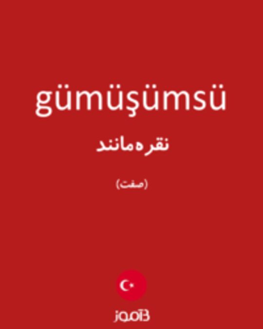  تصویر gümüşümsü - دیکشنری انگلیسی بیاموز