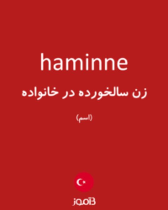  تصویر haminne - دیکشنری انگلیسی بیاموز