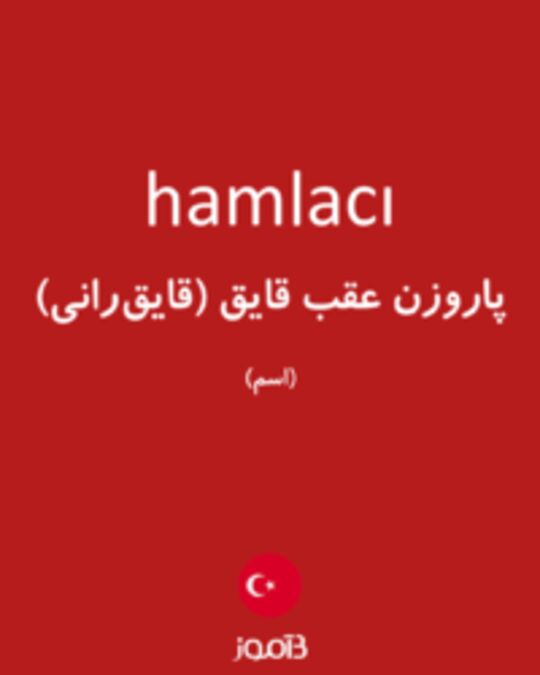  تصویر hamlacı - دیکشنری انگلیسی بیاموز