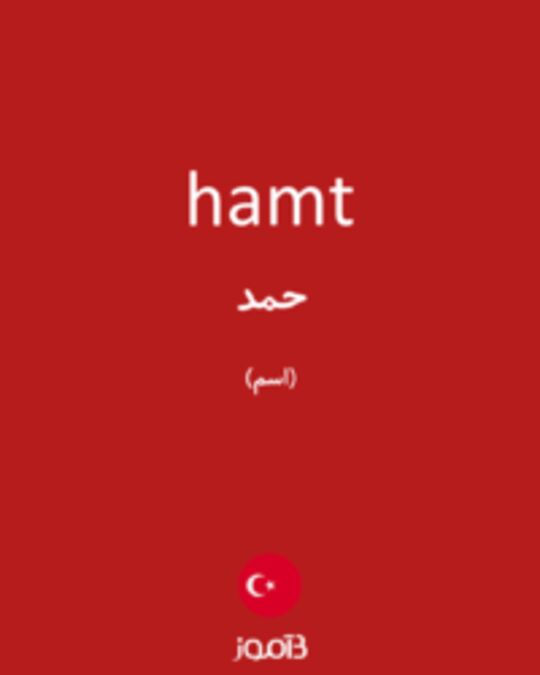  تصویر hamt - دیکشنری انگلیسی بیاموز