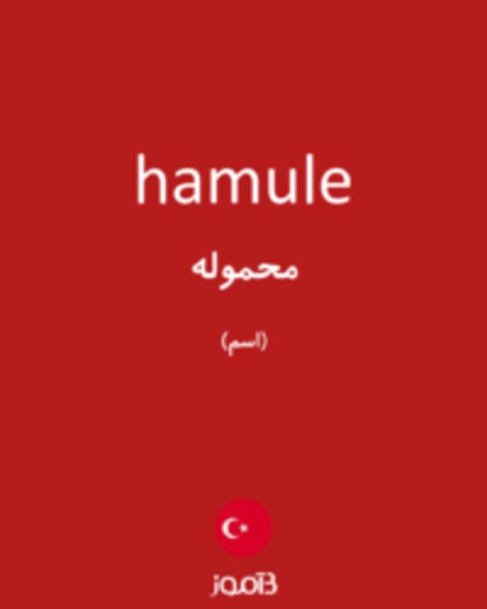  تصویر hamule - دیکشنری انگلیسی بیاموز