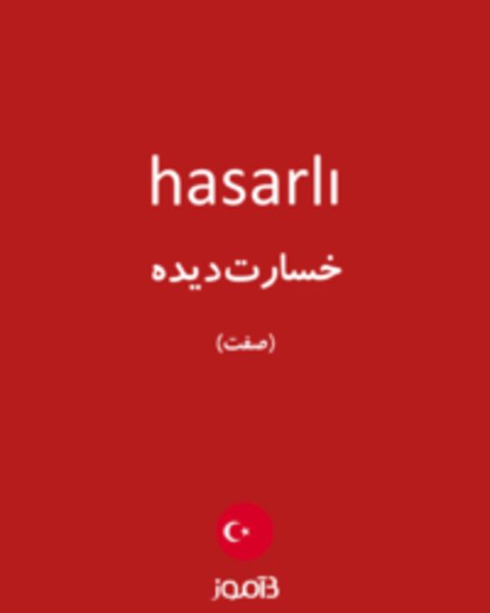  تصویر hasarlı - دیکشنری انگلیسی بیاموز