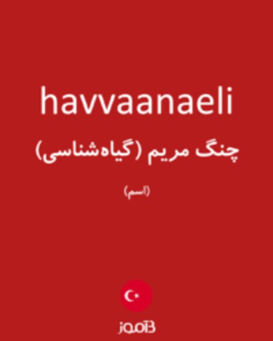  تصویر havvaanaeli - دیکشنری انگلیسی بیاموز