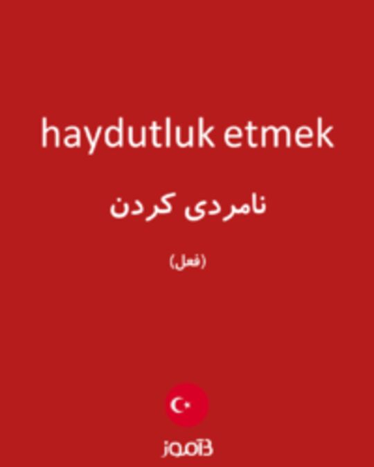  تصویر haydutluk etmek - دیکشنری انگلیسی بیاموز