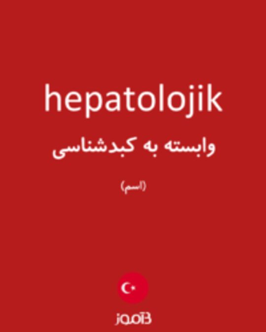  تصویر hepatolojik - دیکشنری انگلیسی بیاموز