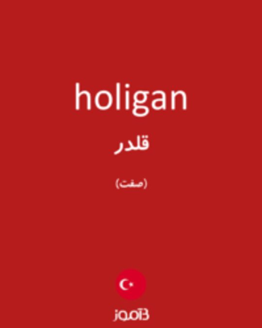  تصویر holigan - دیکشنری انگلیسی بیاموز