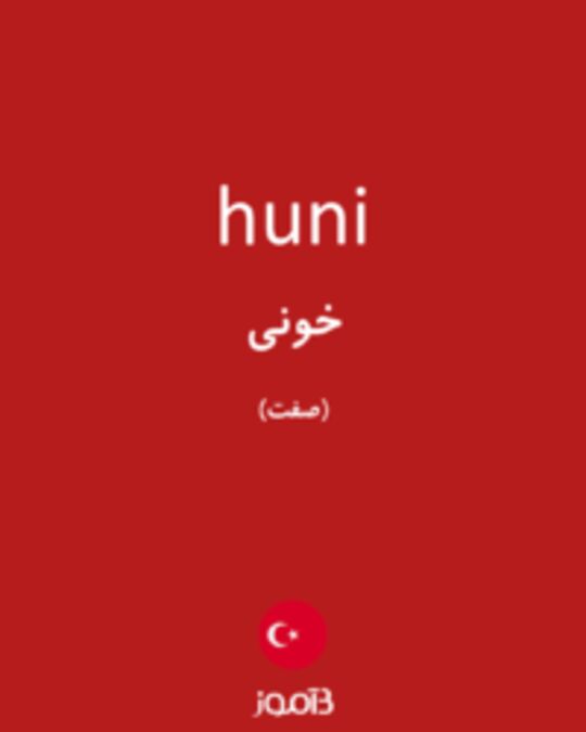  تصویر huni - دیکشنری انگلیسی بیاموز