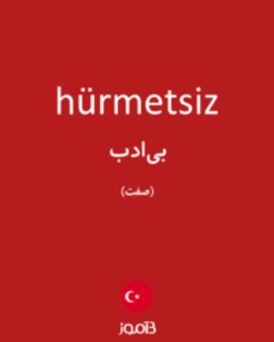  تصویر hürmetsiz - دیکشنری انگلیسی بیاموز