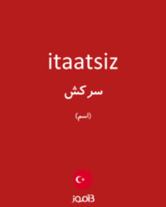  تصویر itaatsiz - دیکشنری انگلیسی بیاموز