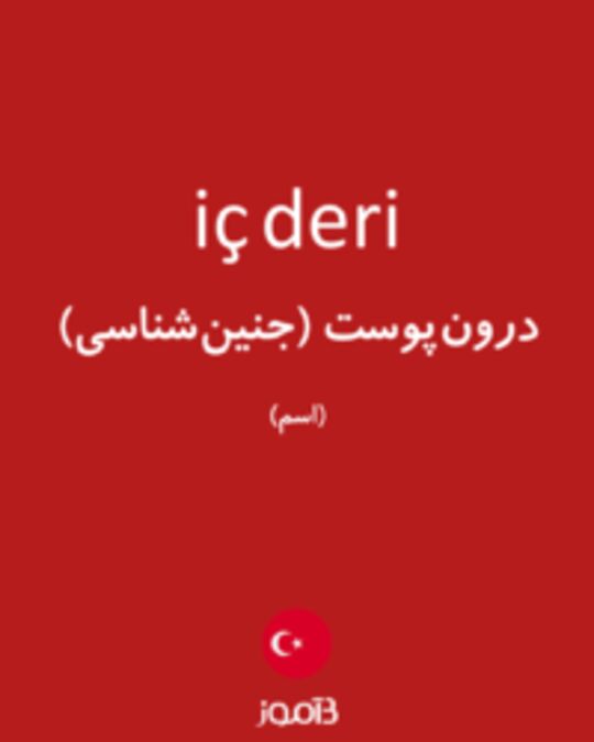  تصویر iç deri - دیکشنری انگلیسی بیاموز