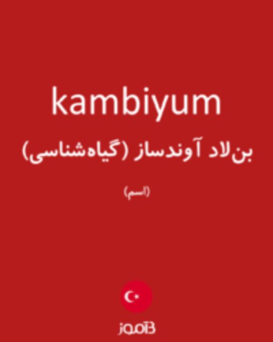  تصویر kambiyum - دیکشنری انگلیسی بیاموز