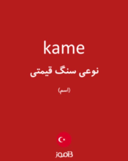  تصویر kame - دیکشنری انگلیسی بیاموز