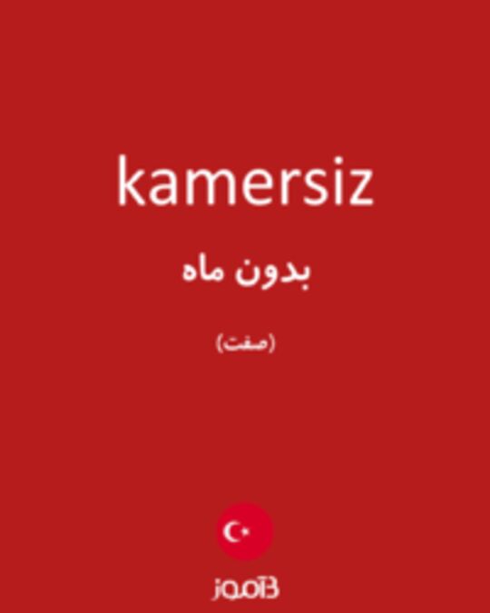  تصویر kamersiz - دیکشنری انگلیسی بیاموز