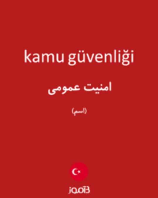  تصویر kamu güvenliği - دیکشنری انگلیسی بیاموز