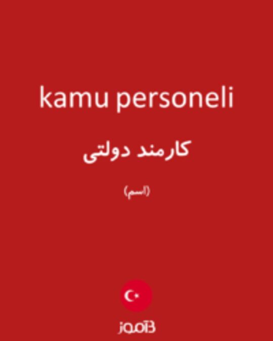  تصویر kamu personeli - دیکشنری انگلیسی بیاموز