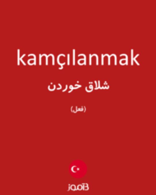  تصویر kamçılanmak - دیکشنری انگلیسی بیاموز