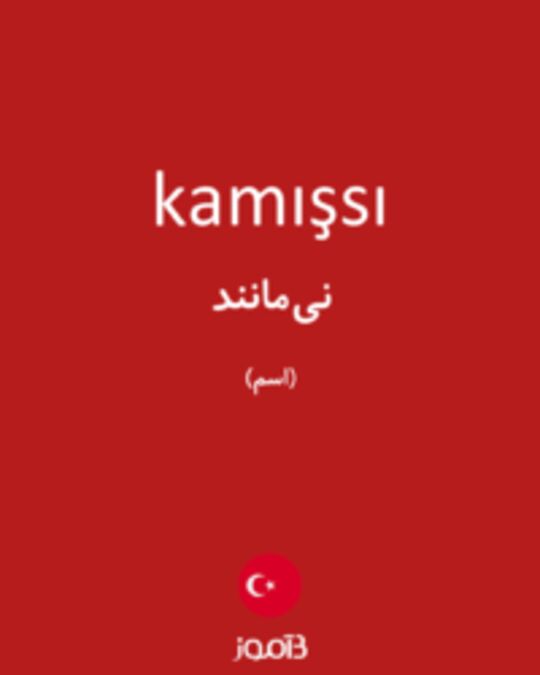  تصویر kamışsı - دیکشنری انگلیسی بیاموز