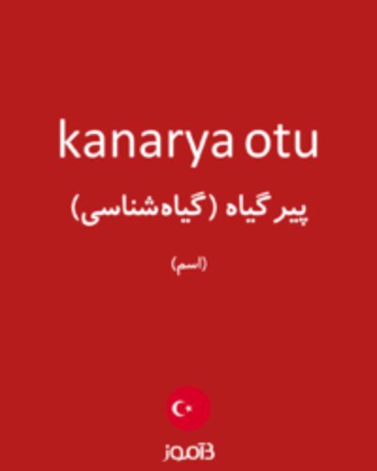  تصویر kanarya otu - دیکشنری انگلیسی بیاموز