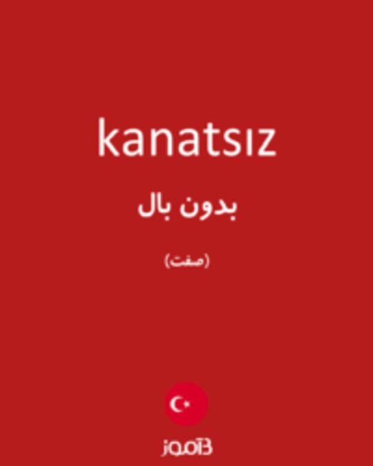  تصویر kanatsız - دیکشنری انگلیسی بیاموز