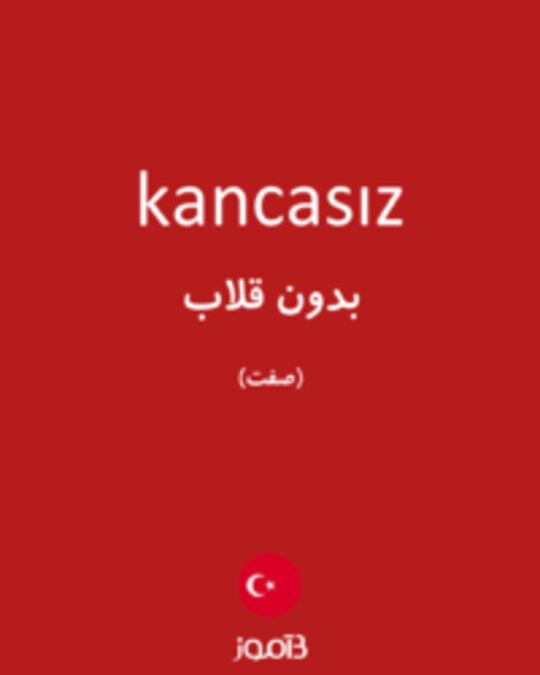  تصویر kancasız - دیکشنری انگلیسی بیاموز