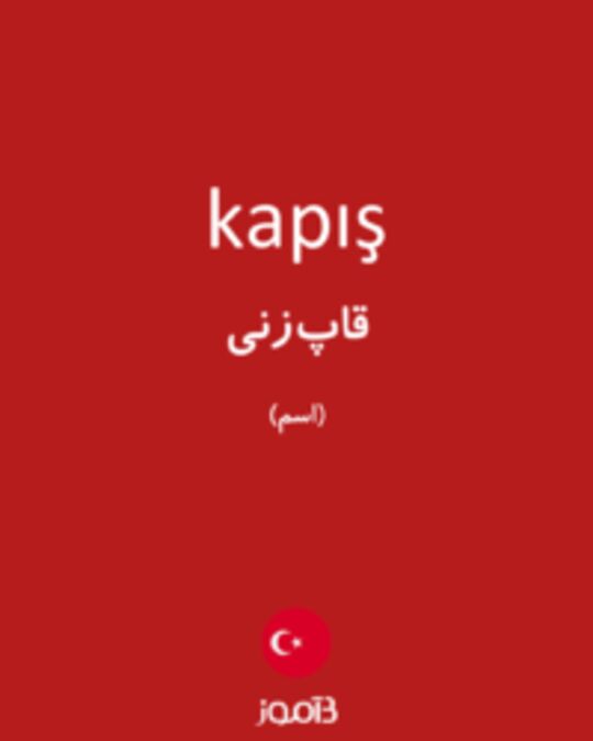  تصویر kapış - دیکشنری انگلیسی بیاموز