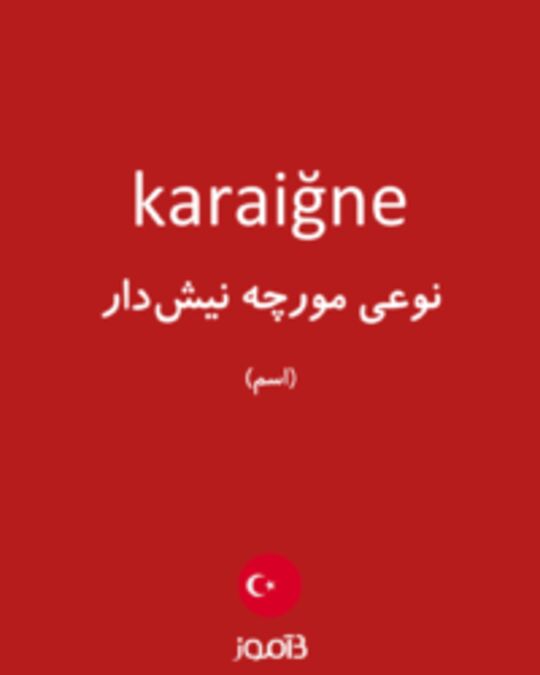  تصویر karaiğne - دیکشنری انگلیسی بیاموز