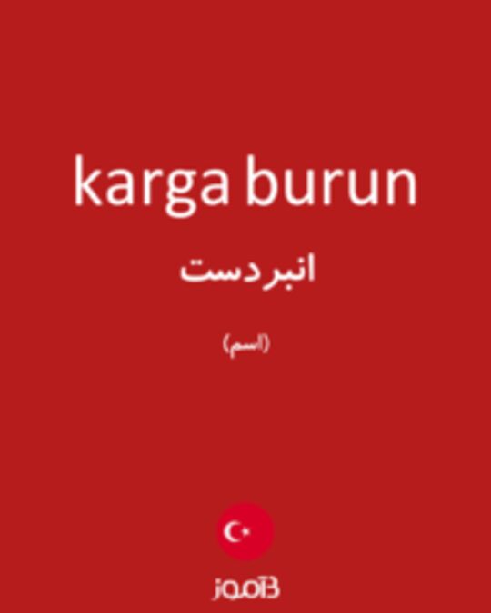  تصویر karga burun - دیکشنری انگلیسی بیاموز