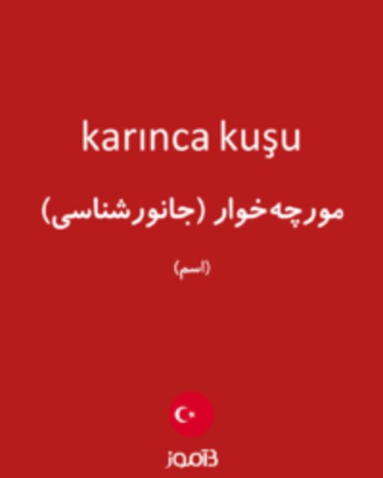  تصویر karınca kuşu - دیکشنری انگلیسی بیاموز