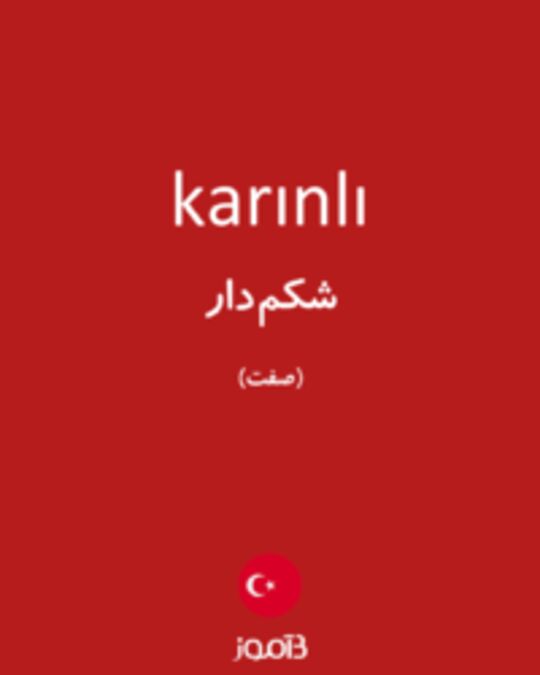  تصویر karınlı - دیکشنری انگلیسی بیاموز