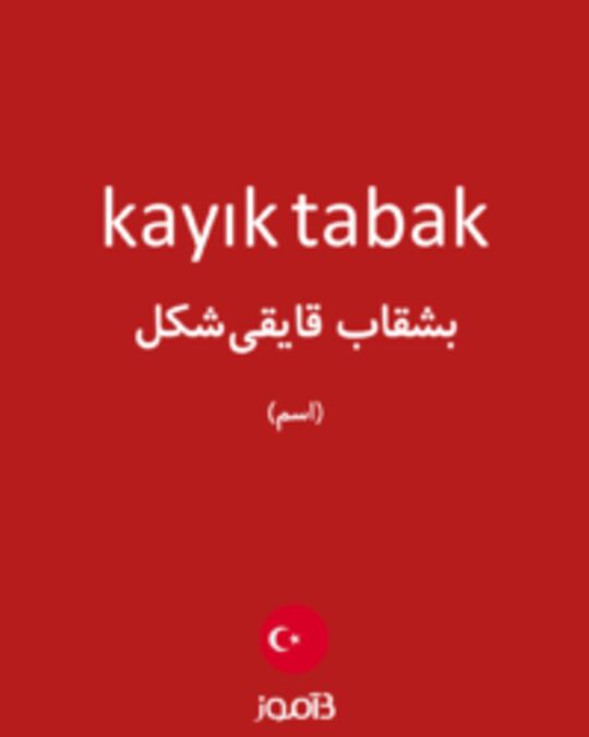  تصویر kayık tabak - دیکشنری انگلیسی بیاموز