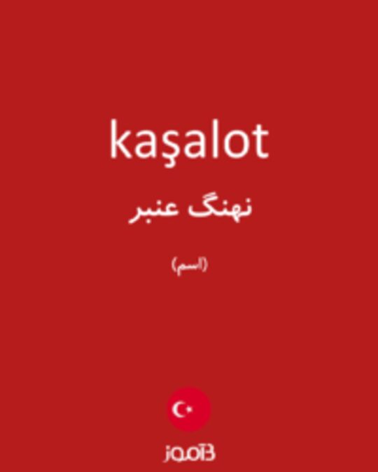  تصویر kaşalot - دیکشنری انگلیسی بیاموز