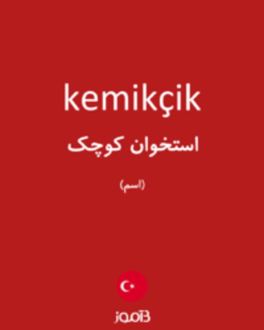  تصویر kemikçik - دیکشنری انگلیسی بیاموز