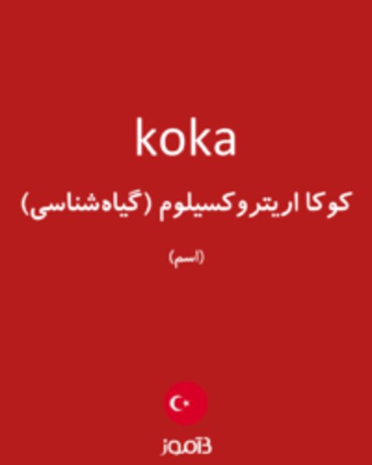  تصویر koka - دیکشنری انگلیسی بیاموز